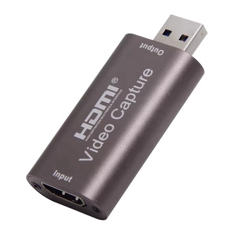 USB 2.0 Video Capture Card for Live Streaming Game Broadcast Recording 4K Monitoring with PS Box