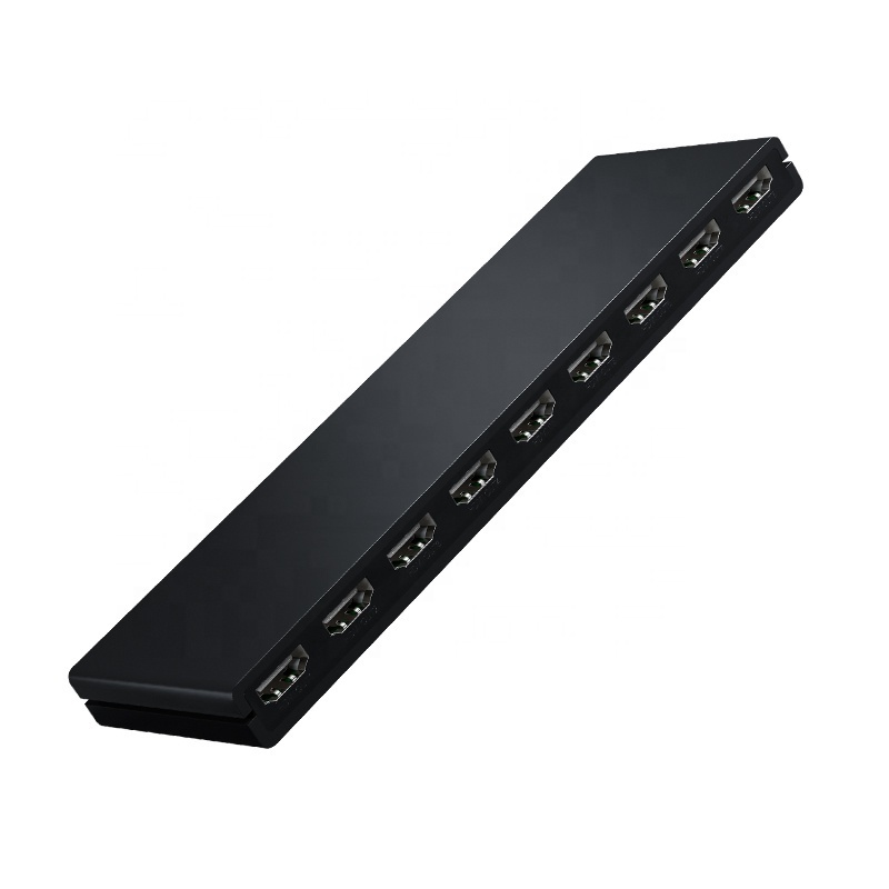 8-Port 4K 30Hz Video Distributor HDTV Splitter Supporting 1x8 HD Output for Video Splitters & Converters