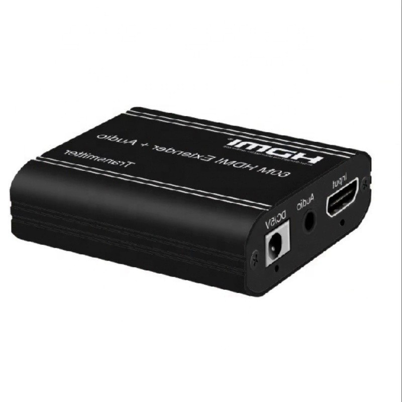 HD to RJ45 Ethernet cable high-definition video extender, 60m HD extender with loop out audio 1080P