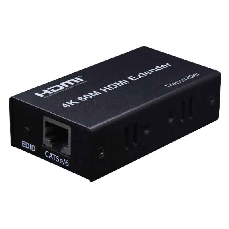 4K HDMI Extender Set with 60M Range Metal Adaptor Video Display Transmitter and Receiver 5V Input Audio & Video Accessories