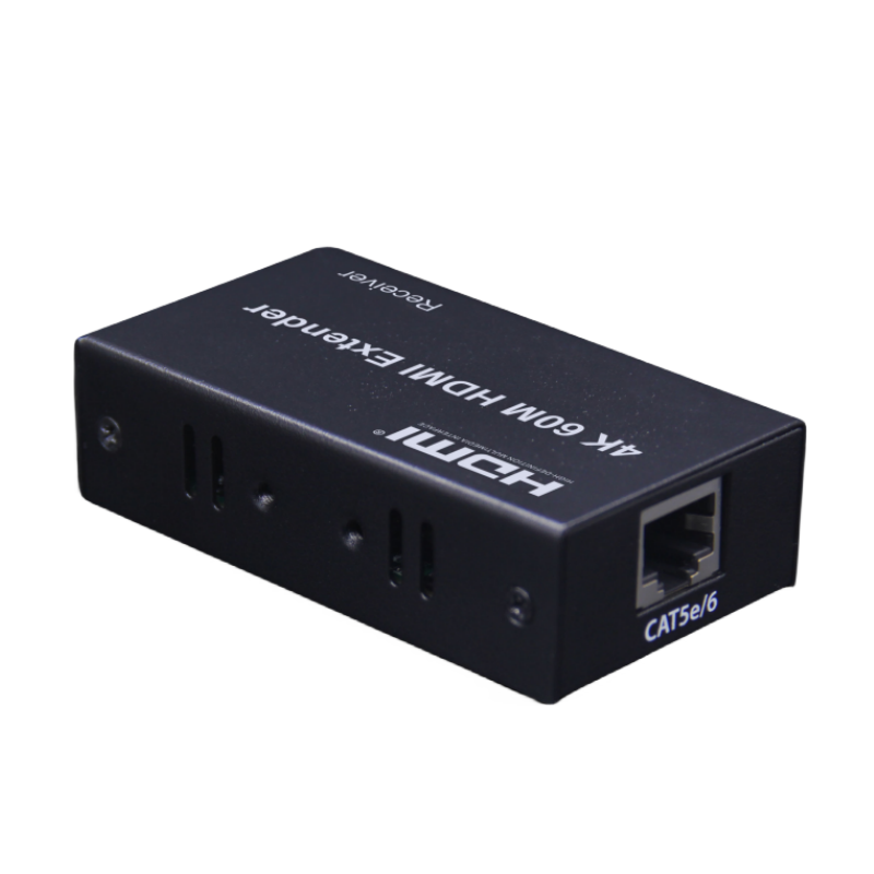 4K HDMI Extender Set with 60M Range Metal Adaptor Video Display Transmitter and Receiver 5V Input Audio & Video Accessories