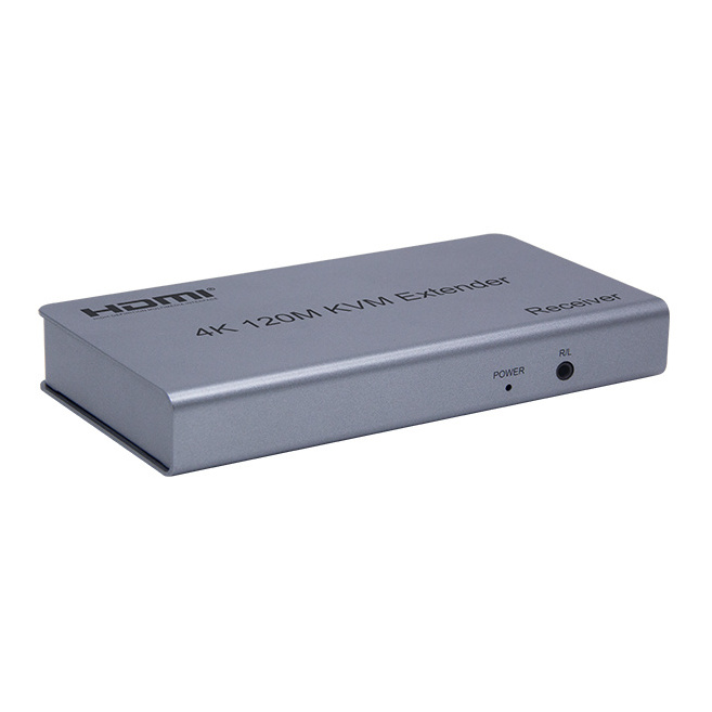 4K 120M HDTV  KVM Extender over IP Featuring IR and USB for Audio & Video Accessories