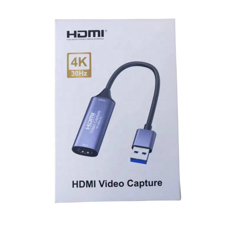 USB3.0 Video Capture Card Adapter 4K Monitoring Recording  Game Live Streaming Broadcast Audio hdmi Video Accessories