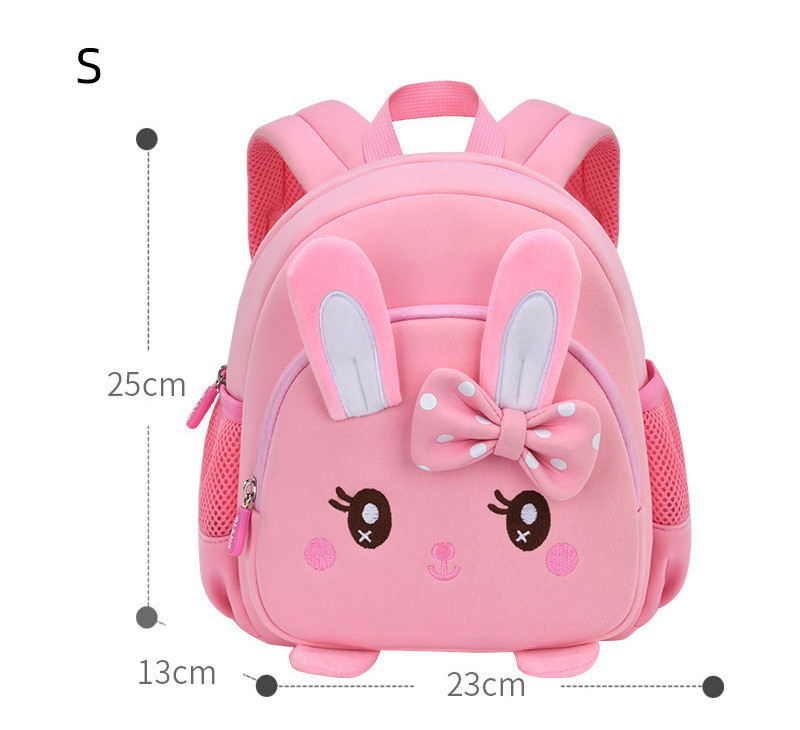 2022 Neoprene Kid School Bags Rabbit School Backpack with Anti-Theft Children's School Bag for Kids