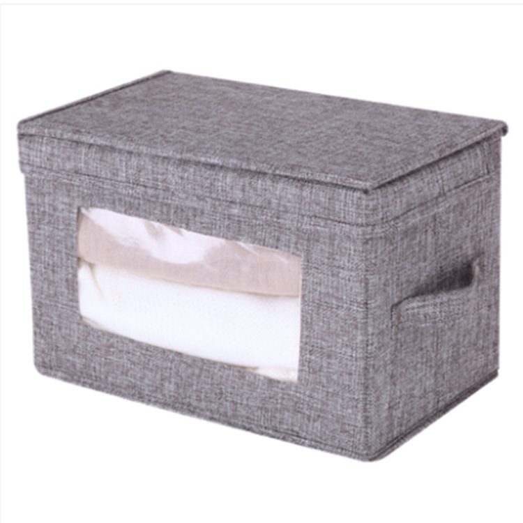 Storage Bin for Shelves Fabric Closet Organizer Shelf Cube Box with Handle Home Office Storage Baskets