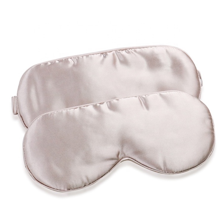 2023 Exquisite Personalised Eye Mask for Sleeping Satin Drawstring Bag Super Soft Silk Sleep Eye Mask Set