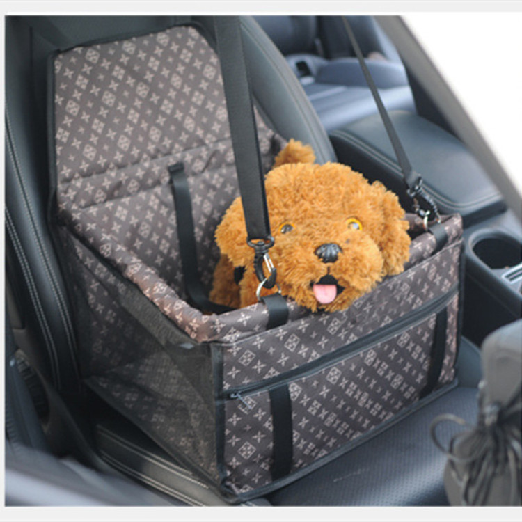 Durable Pet Car Booster Seat Dog Protector Car Seat with Zipper Pocket Suitable for Pets dog and cat