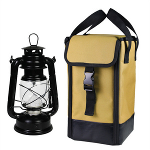 Camp Gas Lantern Storage Bag Flat Gas Tank Protective Cover Outdoor Camping Air Gas Tank Carrying Bag