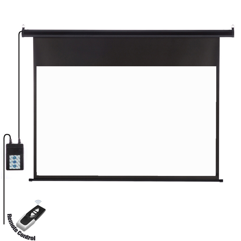 120 inch Electric Motorized projector projection screen motor drop down RF remote control screen