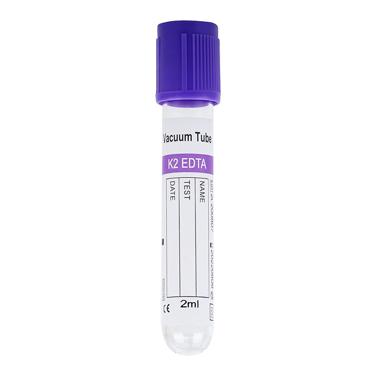 Hot Sale Wholesale 5Ml Blood Collection Tube Lavender Cap K2 K3 Edta Pet Material Test Tube For Lab