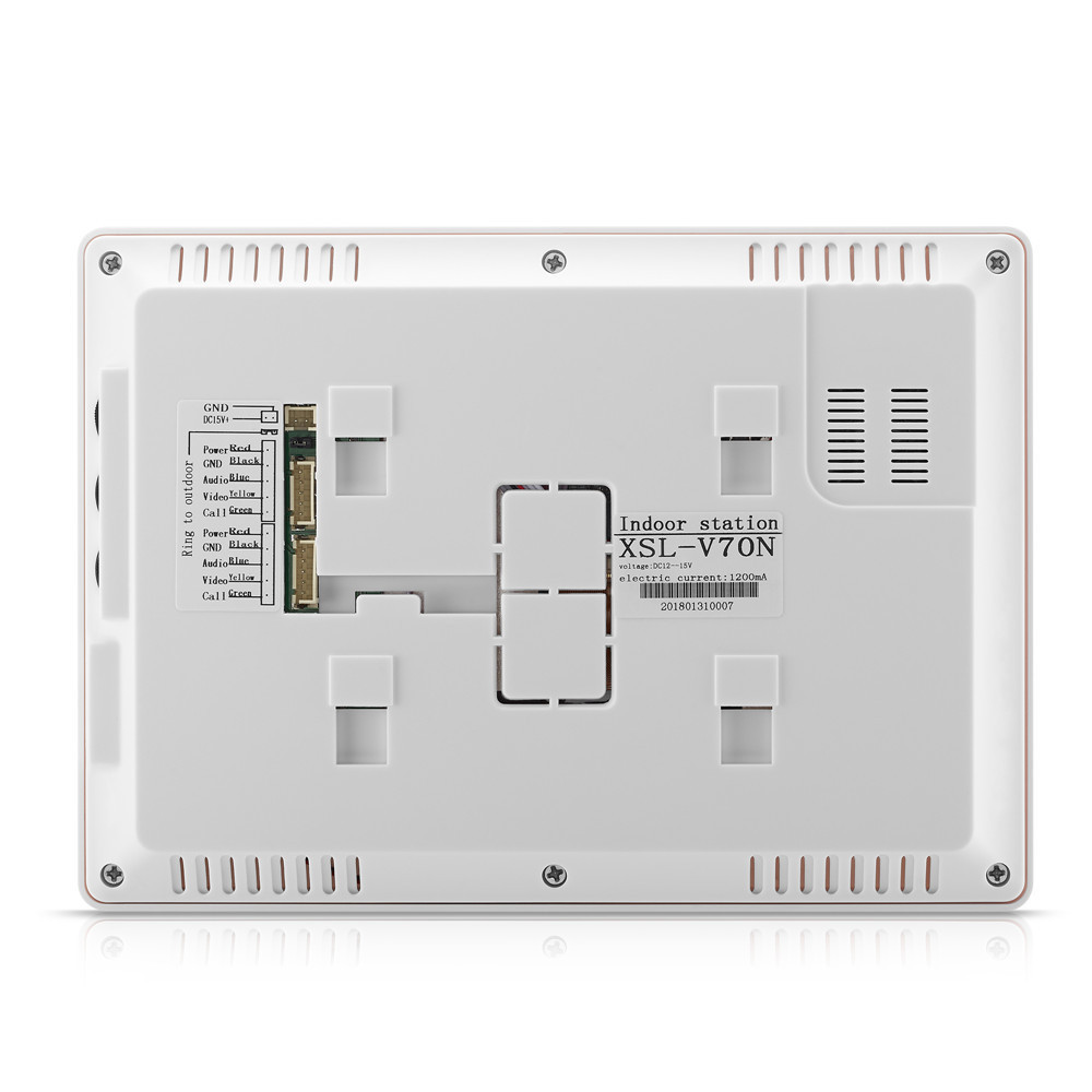 Video Intercom Door Entry System Wired 7inch LCD Monitor Video Door Phone Door Intercom