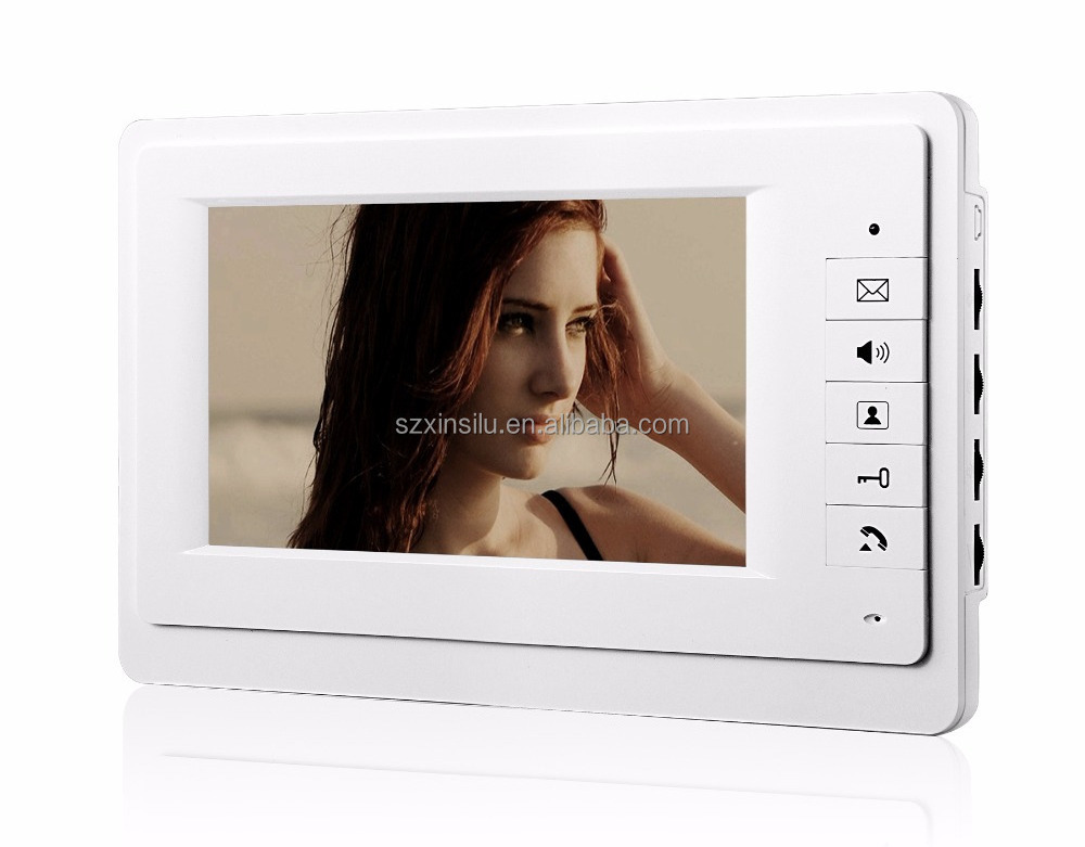 Shenzhen Xinsilu 1V3 Night Vision with CMOS Camera Entry 3 Monitors Indoor 7inch TFT LCD  Screen Video Door Phone for apartment