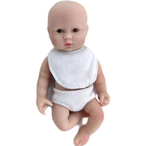 15cm Bebe Reborn Dolls Silicone Full Body Eyes Open Lifelike Mini Reborn Doll 6Inch Kids Toys Surprise Children Gift