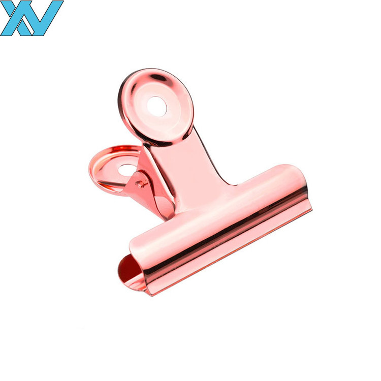 Wholesale School Office Use Binder Stationery Colorful Stainless Steel Bulldog Clips metal bulldog clipboard clip