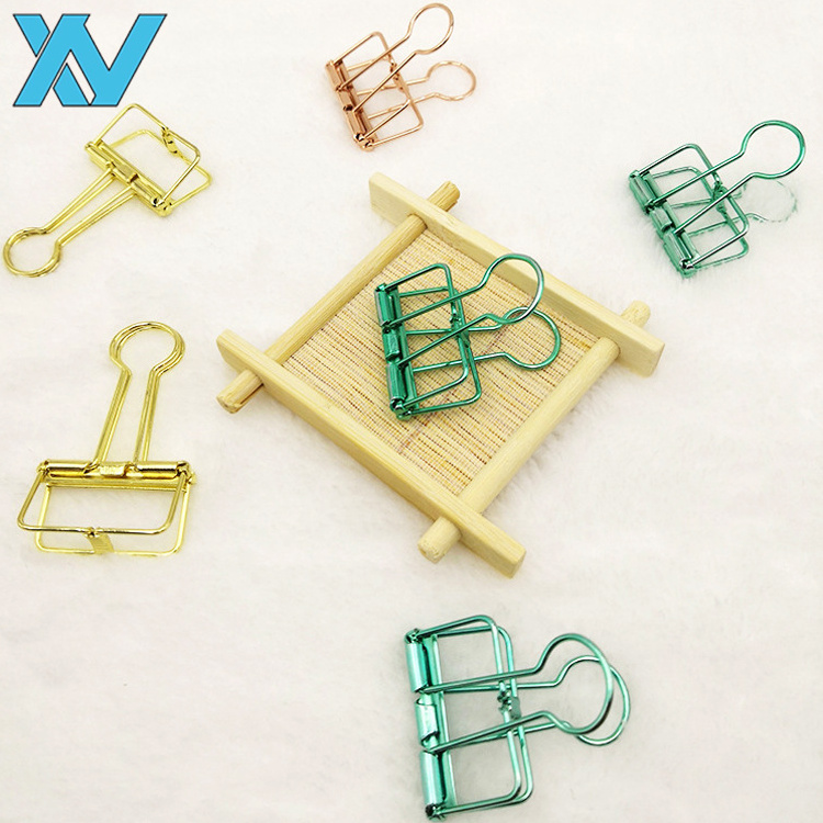 19mm metal food sealing clip colorful hollow-out binding clips