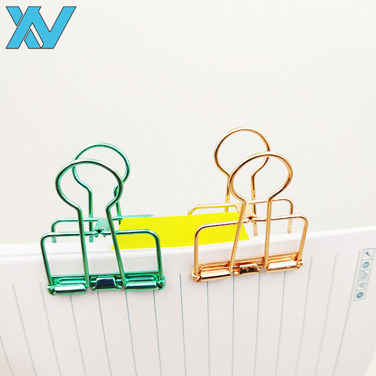 19mm metal food sealing clip colorful hollow-out binding clips