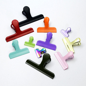 Stainless steel Chip bag clips Large 3" wide colors Clips for food bags Metal Food Bag Clips 77mm