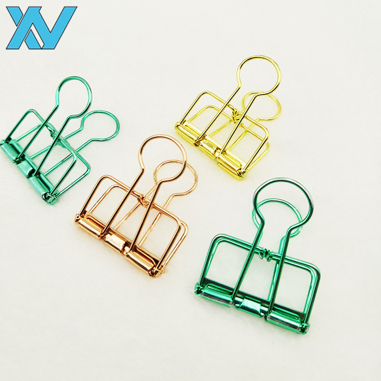 19mm metal food sealing clip colorful hollow-out binding clips