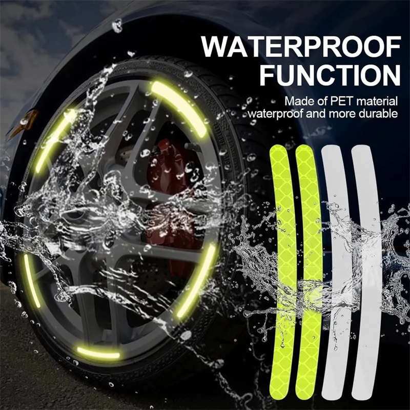 10PCS Universal Night Safety Luminous Decoration Wheel Rim Reflective Car Stickers