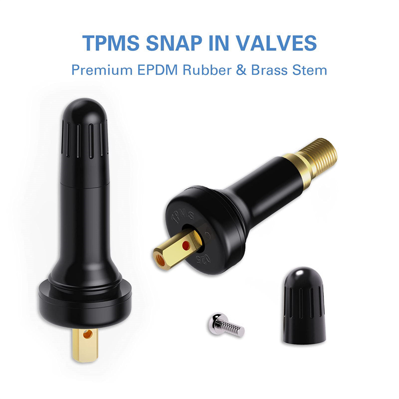 Explosion Proof Tubeless Valve Stems TPMS 20008 Rubber Snap-in Tire Valve Stem