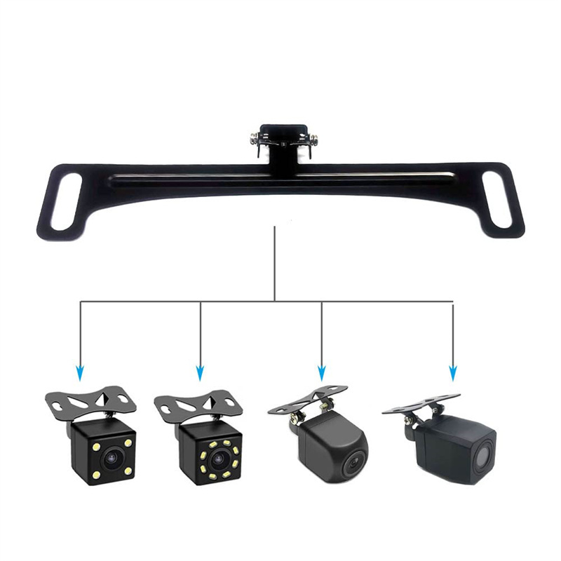 Universal Car Dash Cam Mirror Camera Metal Bracket Backup Camera License Plate Mount