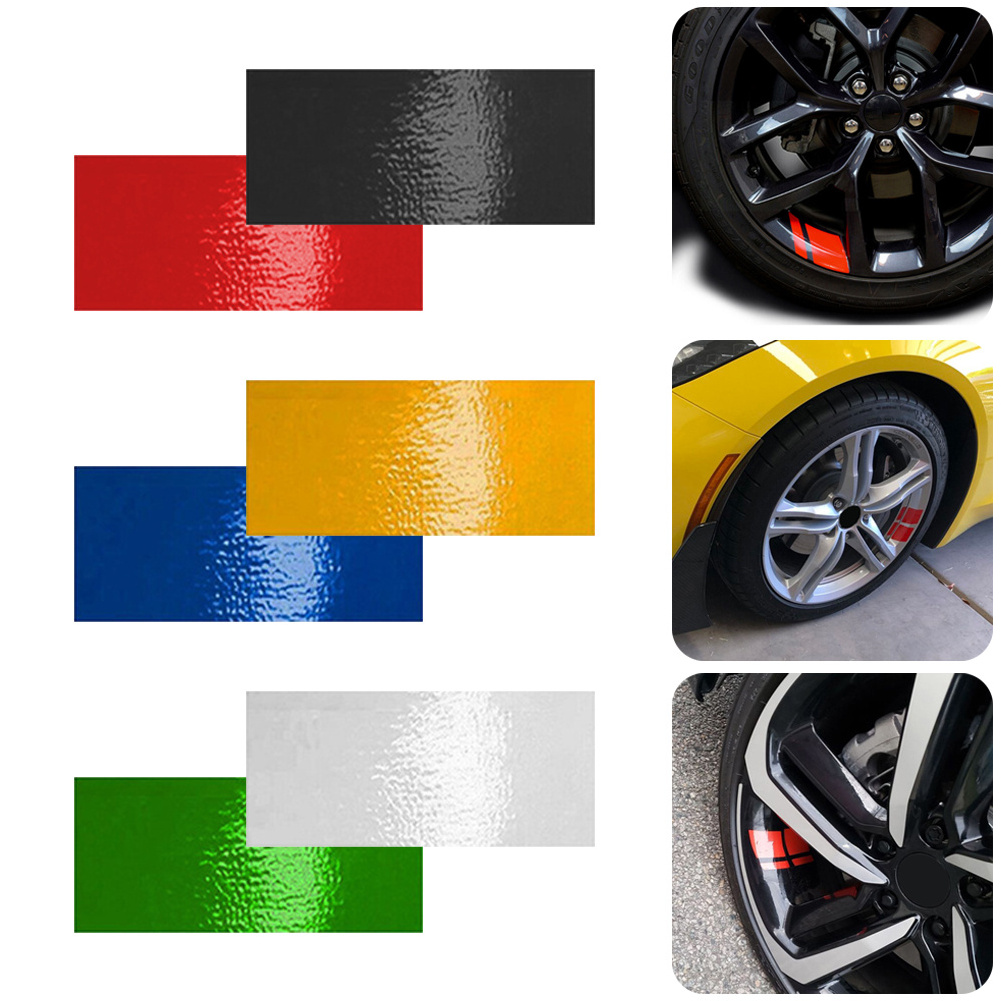 Wheels Decoration Stickers, Vinyl Stripes Reflective Car Wheel Rim Decals//