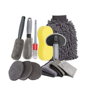 Car Cleaning Kit, Auto Detailing Cleaning Mitt Towel Tools Cleaning Brush Set Car Wash  Accessories//