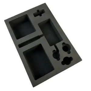 Custom Foam Insert Packaging Black Epe Pu Eva Foam Package High Density Polyethylene Foam Insert Packaging