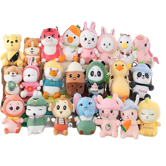 Factory 7 10 12 15 18cm Plush stuffed Animal Toys Vending Machine Doll claw Machine doll Crane Machine Mini Plush toys