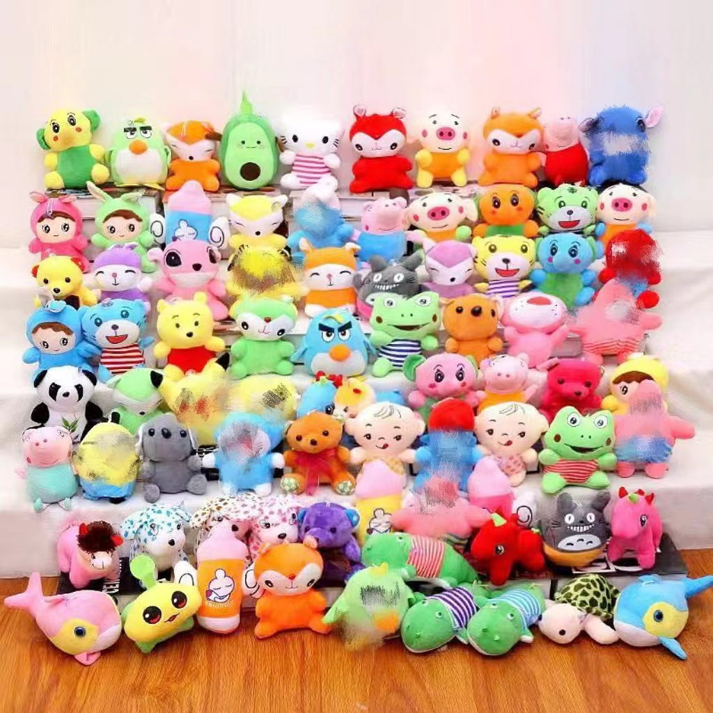 Factory Cheap Promotion crane machine 16-20cm Mix Plush Toys vending claw machine doll Printing skin Animal Stuffed Plush Toy