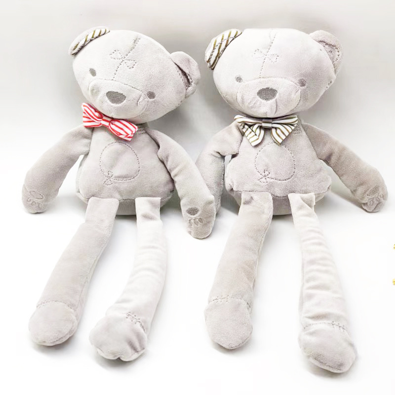 Cute Baby Crib Stroller Toy Rabbit Bunny Bear Soft Plush infant Doll Mobile Bed Pram kid Animal toys