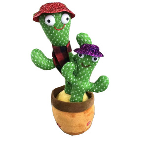 Dancing Cactus Toys Can Wriggle Singing Baby Voice Controlled Music Sand Sculpture Learn To Talk Doll Wholesale