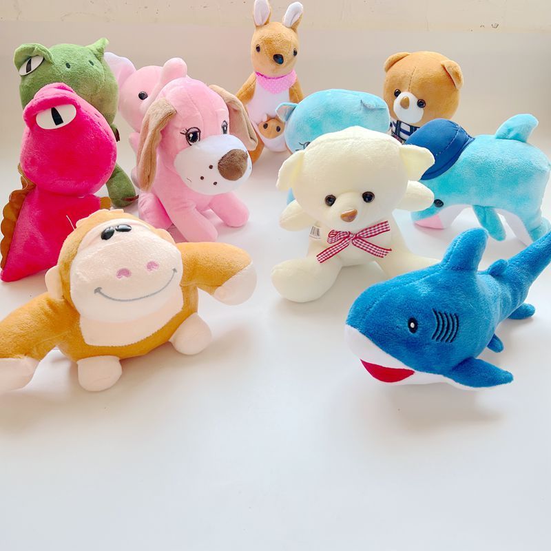 Factory Cheap Promotion crane machine 16-20cm Mix Plush Toys vending claw machine doll Printing skin Animal Stuffed Plush Toy