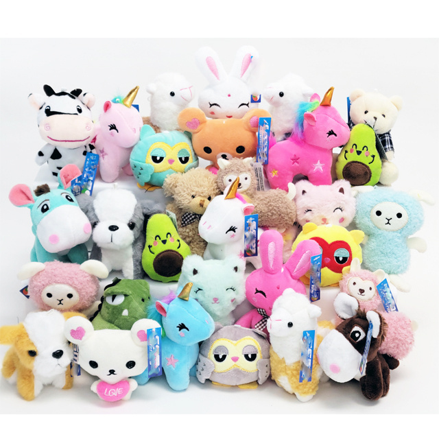 Factory 7 10 12 15 18cm Plush stuffed Animal Toys Vending Machine Doll claw Machine doll Crane Machine Mini Plush toys