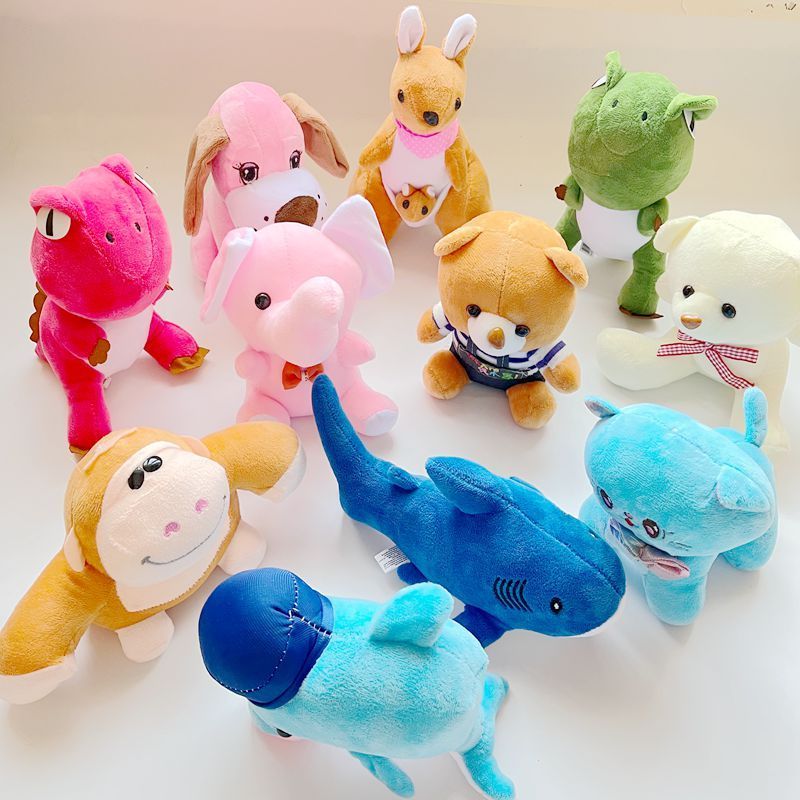 Factory Cheap Promotion crane machine 16-20cm Mix Plush Toys vending claw machine doll Printing skin Animal Stuffed Plush Toy