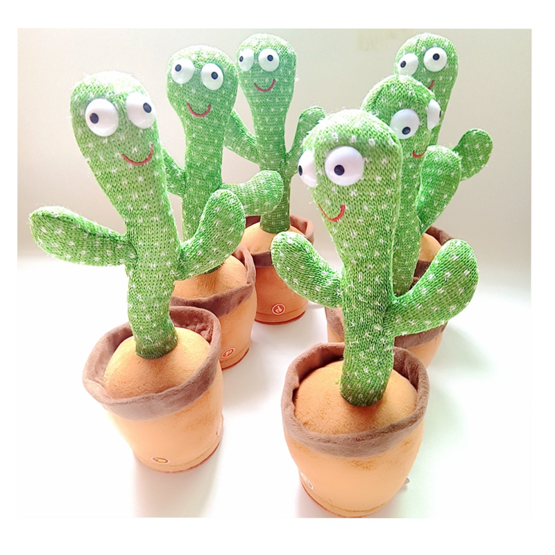 Dancing Cactus Toys Can Wriggle Singing Baby Voice Controlled Music Sand Sculpture Learn To Talk Doll Wholesale