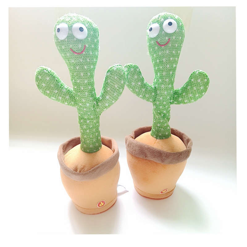 Dancing Cactus Toys Can Wriggle Singing Baby Voice Controlled Music Sand Sculpture Learn To Talk Doll Wholesale