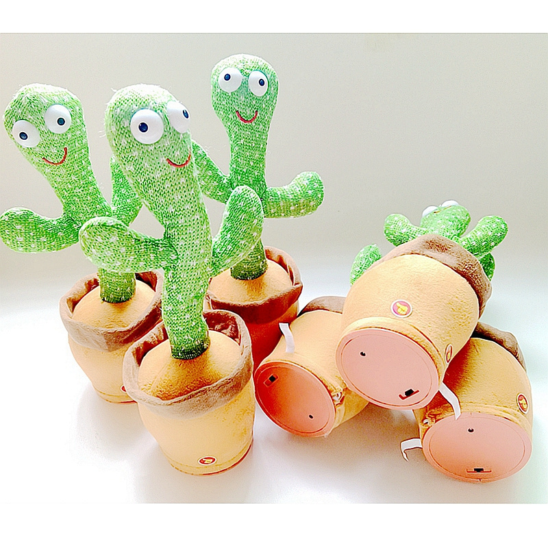 Dancing Cactus Toys Can Wriggle Singing Baby Voice Controlled Music Sand Sculpture Learn To Talk Doll Wholesale