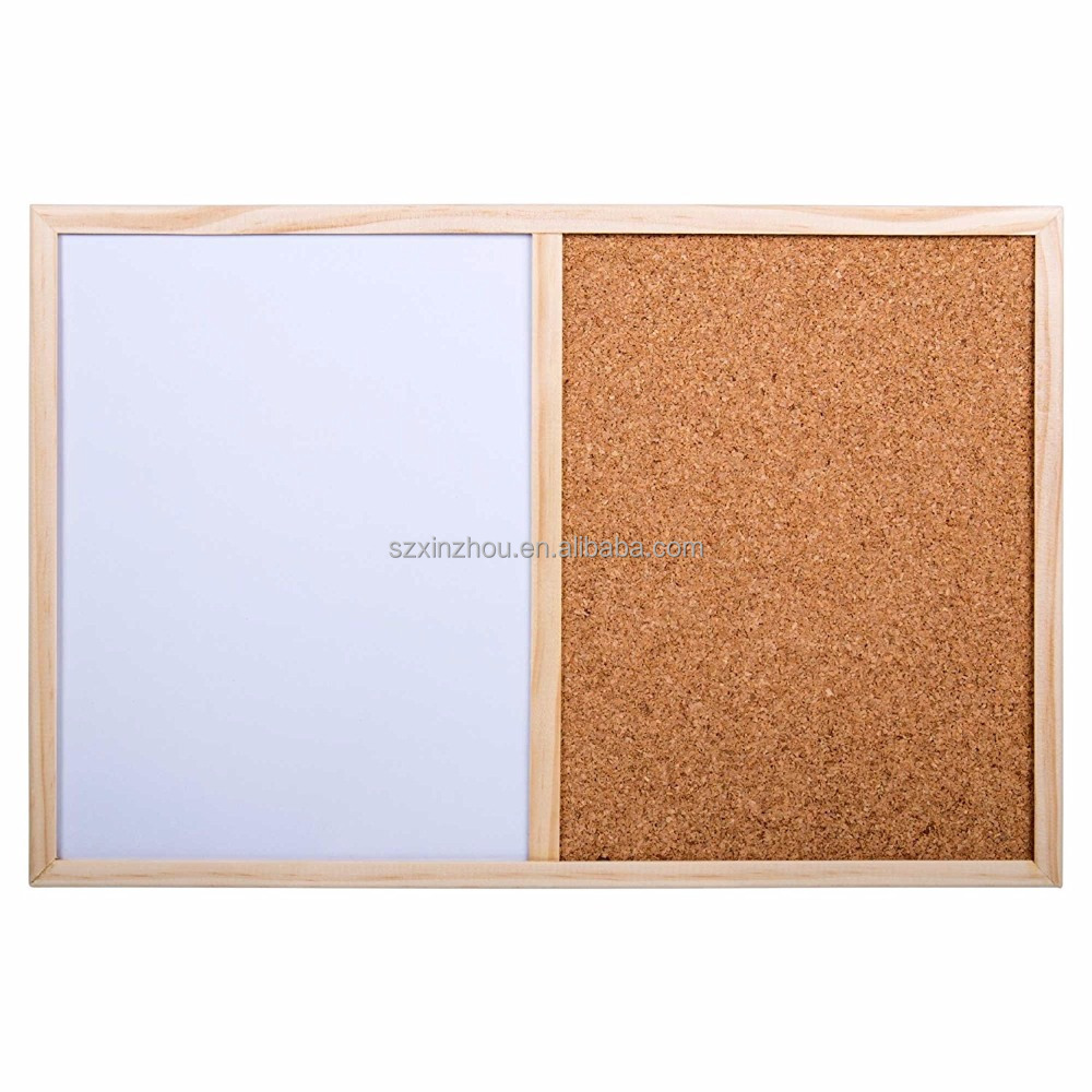 Small Half Cork and Half White Board wall hanger bulltin board for advertising and notice