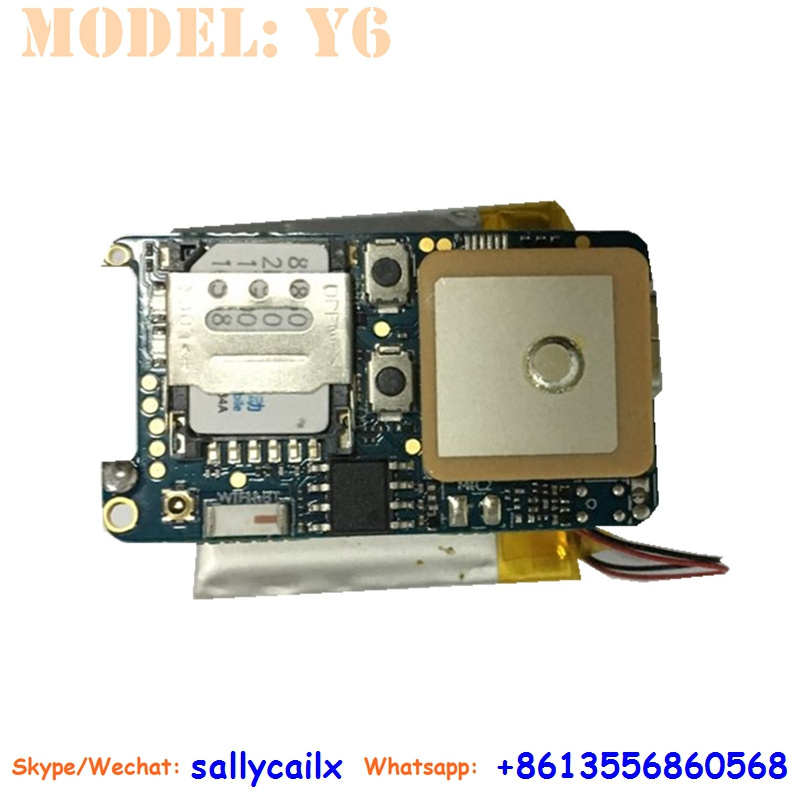 nano sim card gps chip module pcba board dog collar with gps with WIFI BT4.0 Y6 gps tracker mini a8