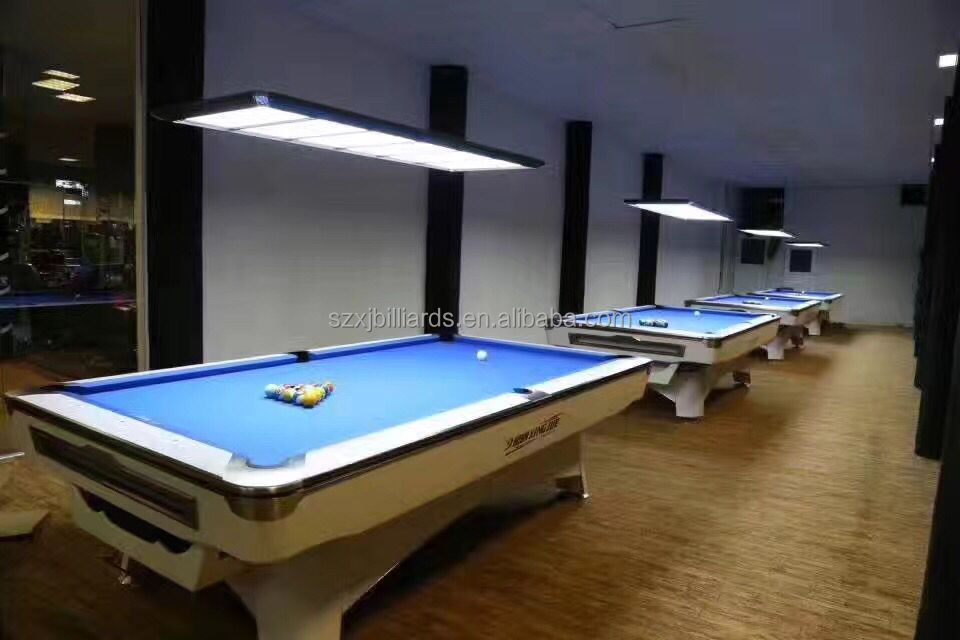 9FT 8FT White Pool Tables for Sale with LED Lights