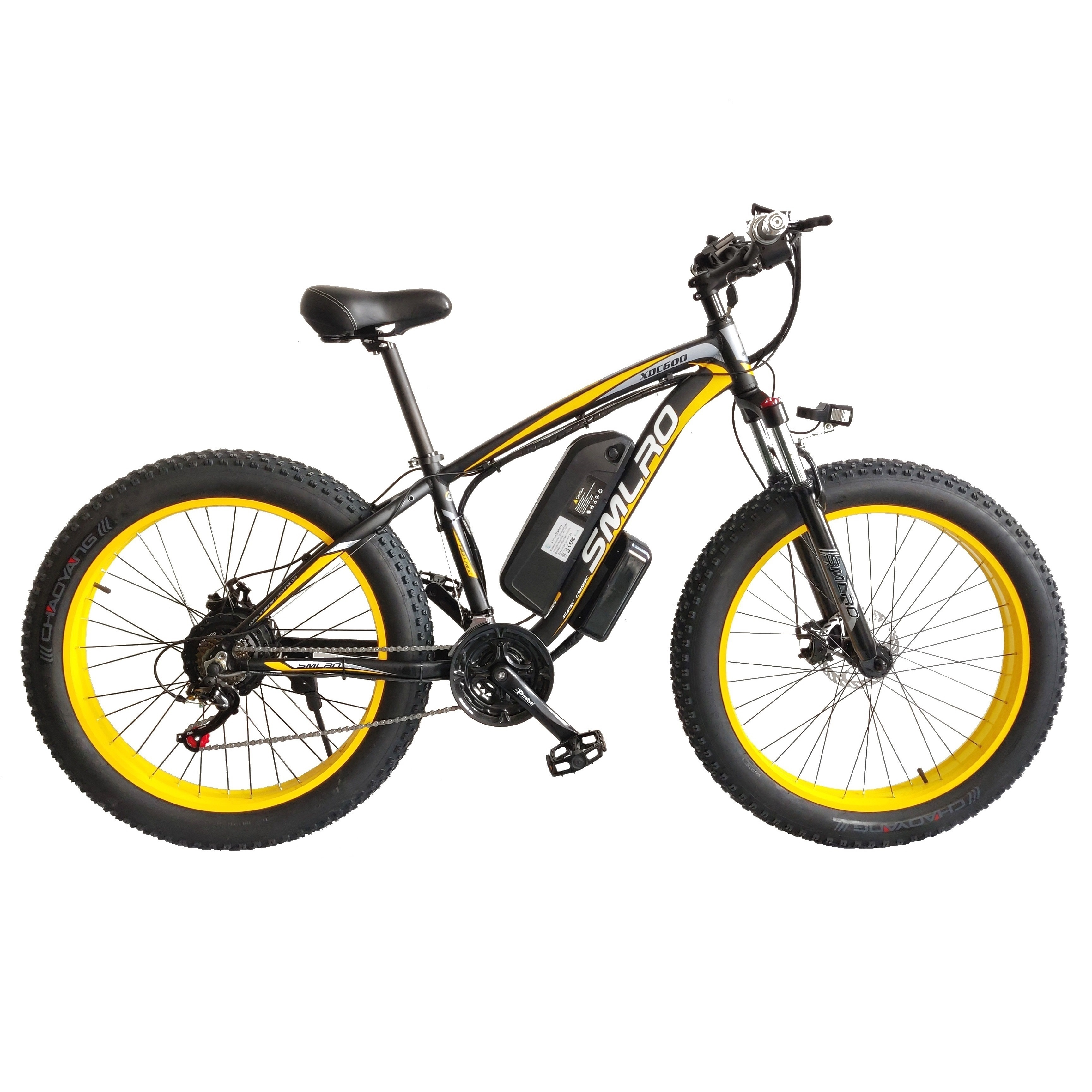 SMLRO XDC600 21 speed electric bike 48V 500W 13AH mountain ebike lithium battery electric bicycle 26 inch Fat Tire e bike ebike