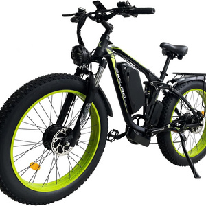 Smlro V3 Dual Motor 1000W 2000W Electric Bicycle 22.4Ah 48V Mountain Bike with Removable Battery for 26 Inch Fat Tires