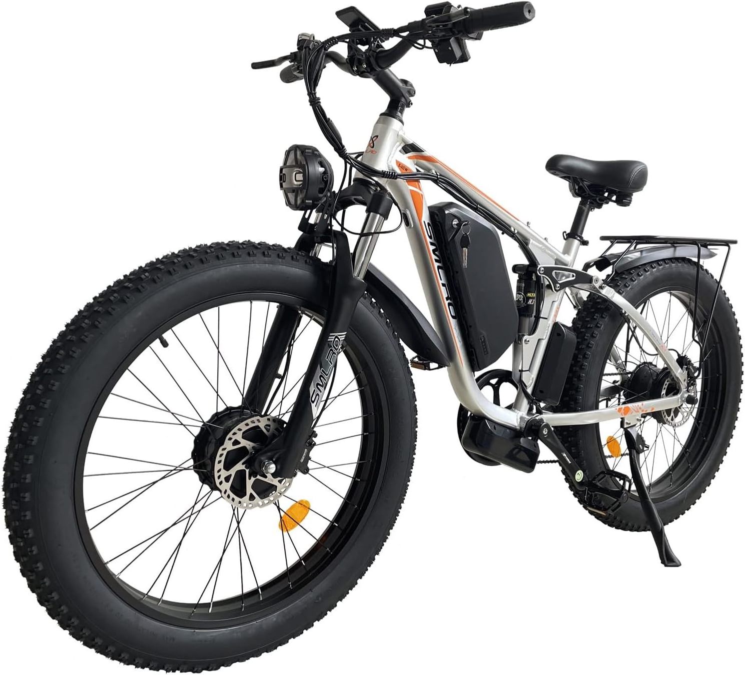 Smlro V3 Dual Motor 1000W 2000W Electric Bicycle 22.4Ah 48V Mountain Bike with Removable Battery for 26 Inch Fat Tires