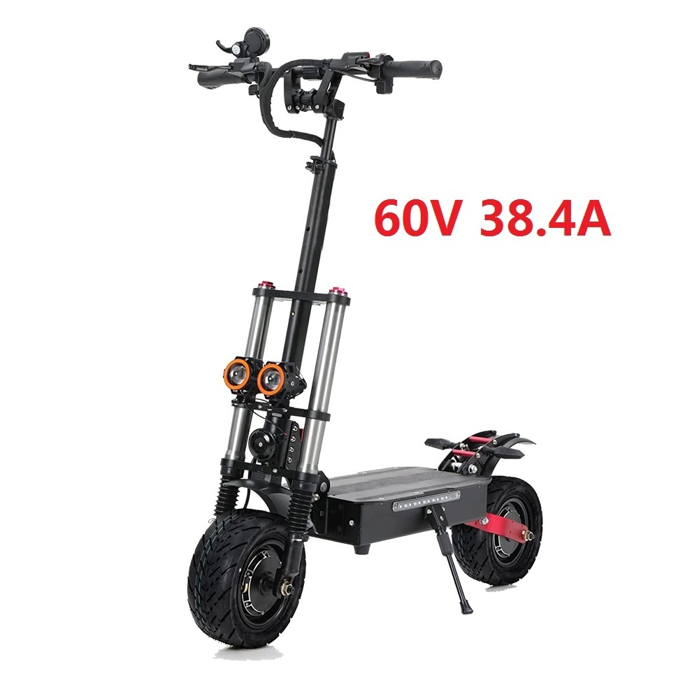 US EU Warehouse Powerful E Scooter Manufacturers 5600W Dual Motor 85KMh Speed 60V 38AH Folding Dual Motor Electric Scooter Adult