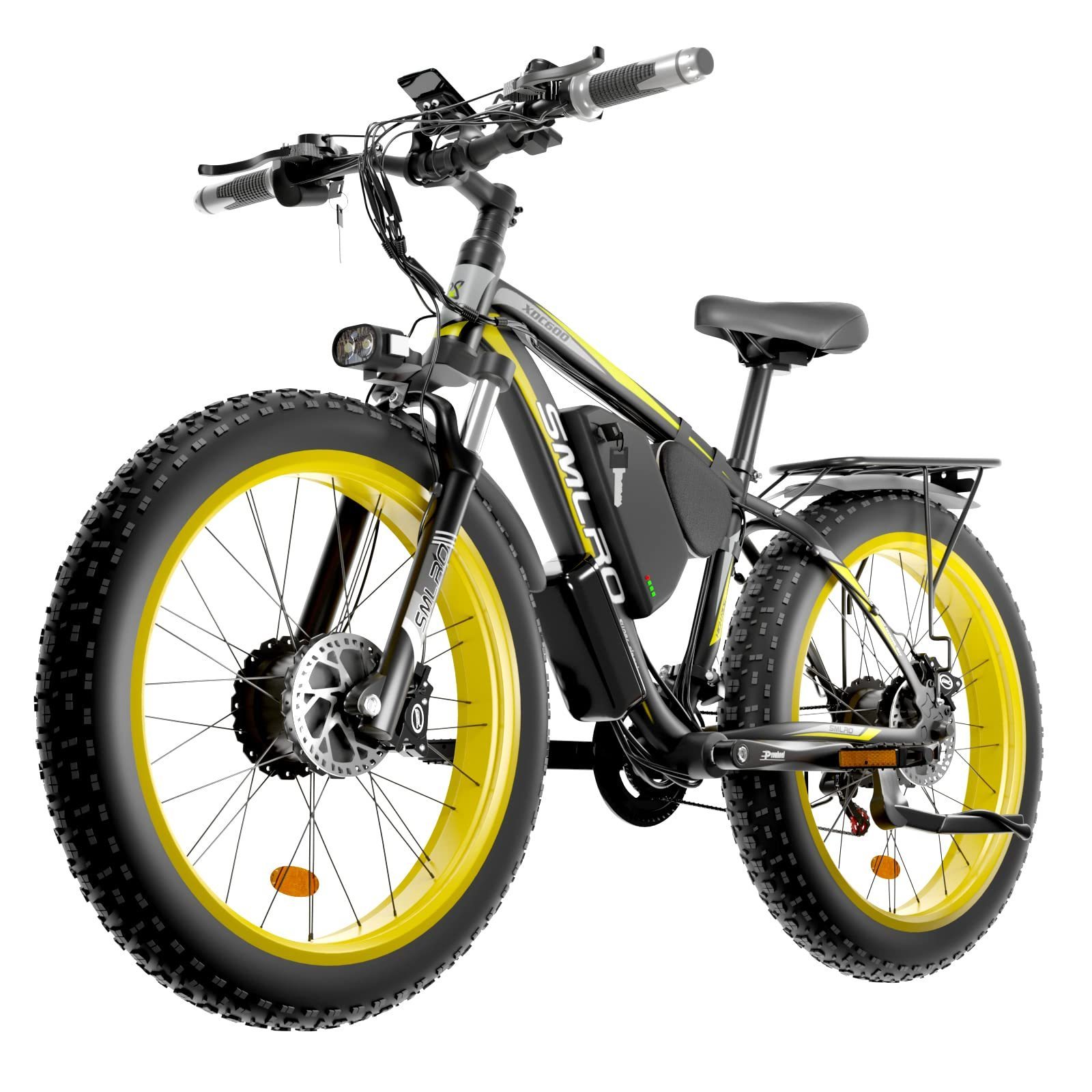 US Stock Electric Bicycle Smlro XDC600 21Speed 48V 1000W 2000W Dual Motor 22.4ah 26 inch Electric Fat Bike Aluminum Alloy Ebike