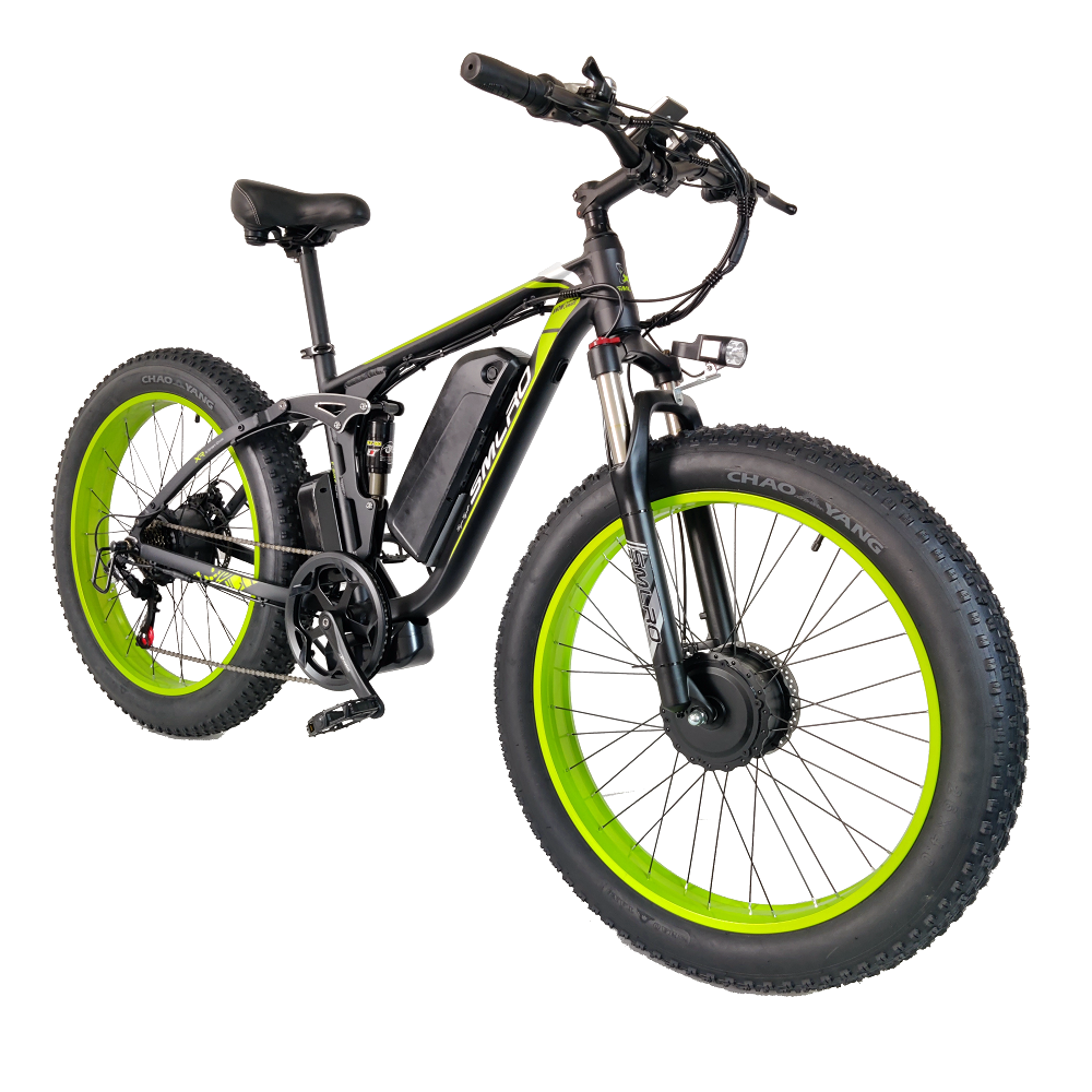 US Warehouse Smlro V3 2000W Double Motor 22.4Ah Battery Electric Bicycle Mountain Snow Bike 48V 26inch Fat Tire Ebike