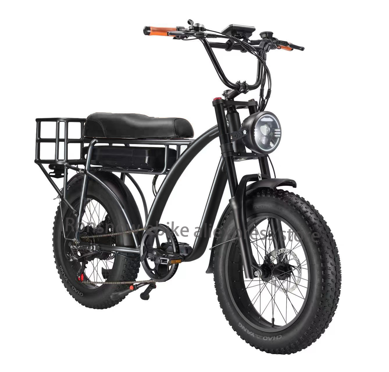 Electric bike e-cargo bicycle 2000w Dual Motor 48V 18AH lithium battery 20inch Fat tire snow bike e bike 7 Speed electric ebike