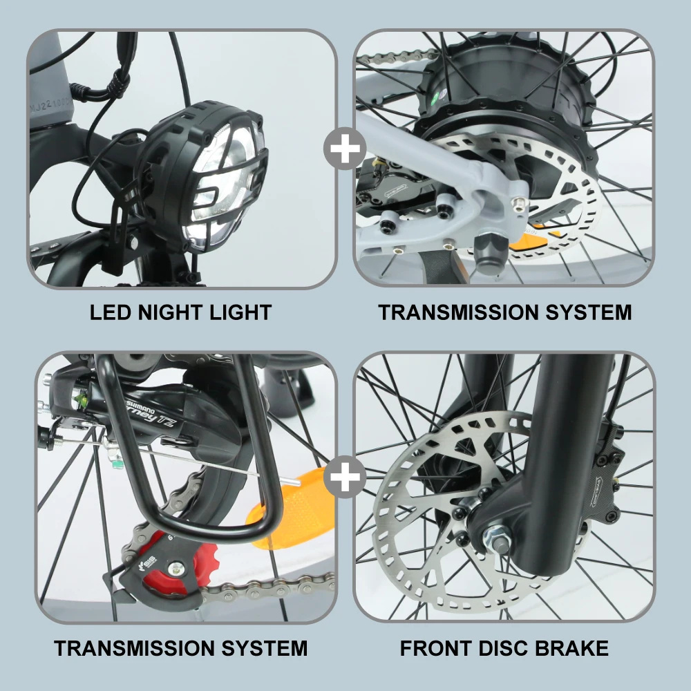 Smlro E-Bike 1000W Snow Bicycle 48V 16Ah V7 Electric Fat Bikes 26 Inch Mountain Bike Cycling Camping Men And Women