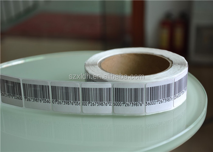 EAS Paper Label, EAS RF security soft label sticker, 8.2Mhz 4*4 anti theft